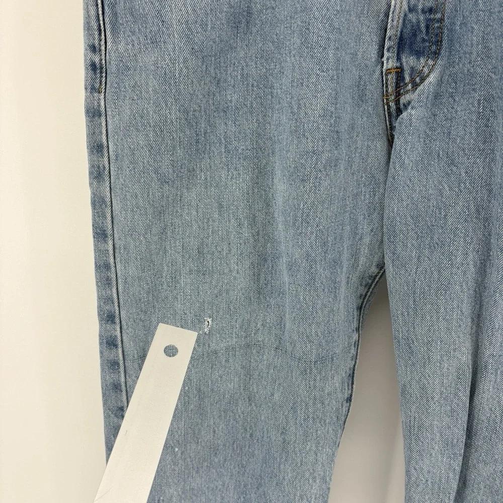 Levis 501 Original Fit Jeans Light Wash Button Fly Denim Y2K Men 33X32 (32X31.5)